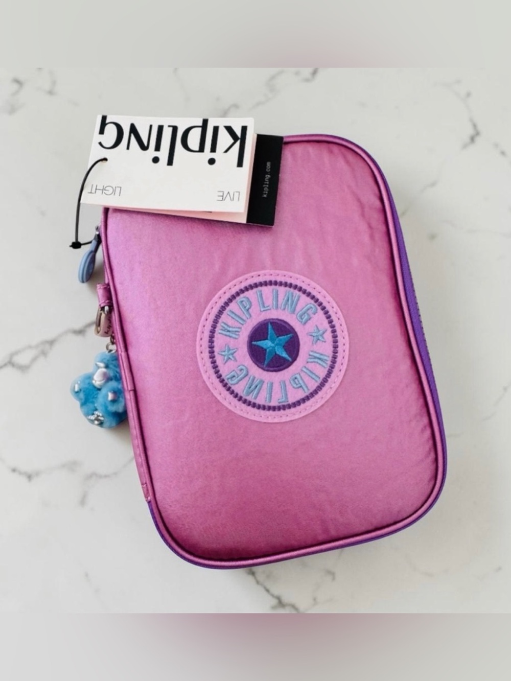 Kipling 100 Pens Metallic Case Accessories Rainbow Sweet Hibiscus